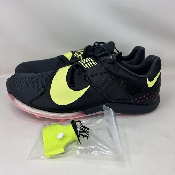 Nike Air Zoom LJ Elite Long Jump Track Spikes Black Men’s Size 10 - Picture 2 of 8
